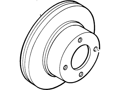 2002 Mercury Cougar Brake Disc - F8RZ-1125-DA