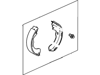 Ford Brake Shoe - 6L8Z-2200-A