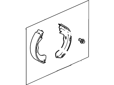 Ford 1U2Z-2V200-RBRM Kit - Brake Shoe And Lining