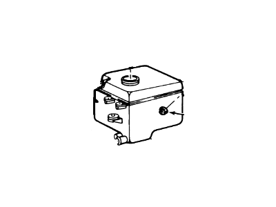 2001 Lincoln Continental Coolant Reservoir - 1F3Z-8A080-AA