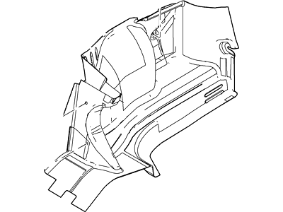 Ford 6G1Z-5445422-AA Carpet - Rear Quarter Panel/Luggage Compartment