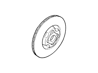 1987 Mercury Tracer Brake Disc - E7GZ-1125-B