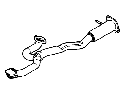 2008 Ford Taurus X Exhaust Pipe - 8A4Z-5G274-B
