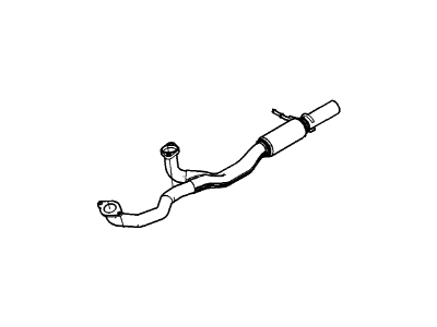 2016 Ford Flex Exhaust Pipe - DA8Z-5G274-B