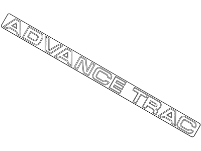 Ford 4F2Z-1742528-AD Name Plate