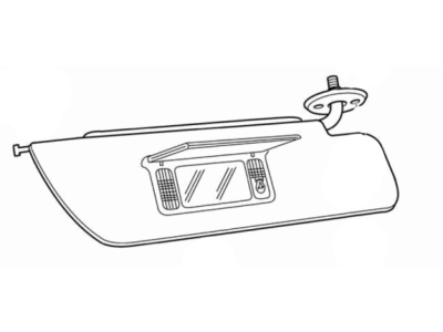 Ford F75Z7804105AAL Visor Assembly Sun