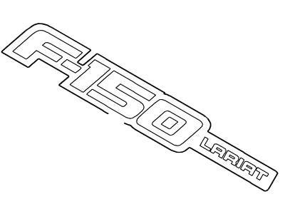 Ford 9L3Z-16720-G Front Fender-Emblem Badge Nameplate Right