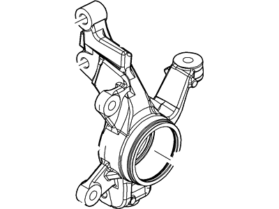 Ford BE8Z-3K186-A Front Wheel Knuckle