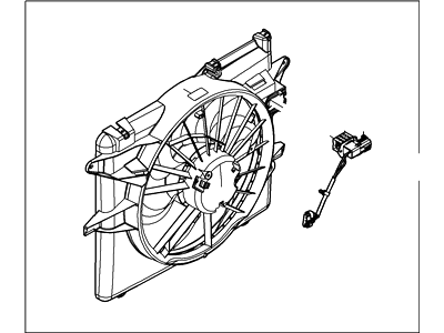 Ford 7R3Z-8C607-A Motor And Fan Assy - Engine Cooling