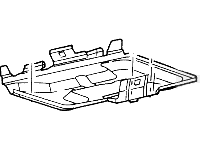 1998 Ford E-350/E-350 Super Duty Battery Tray - F7UZ-10A682-AB