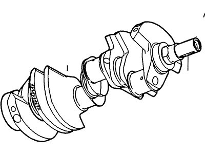 1998 Lincoln Mark VIII Crankshaft - F5LY-6303-A
