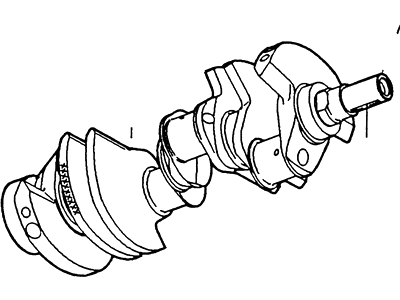 2000 Lincoln Continental Crankshaft - F5LY-6303-A