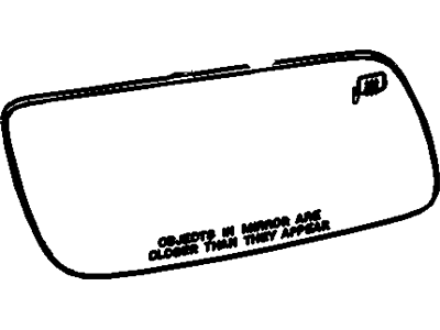 Ford DA8Z-17K707-G Glass Assembly - Rear View Outer Mirror