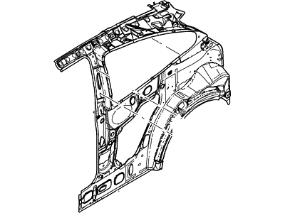 Ford 2M5Z-6127791-BC Panel - Body Side Rear - Inner