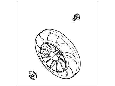 Ford XF5Z-8C607-AA Fan And Motor Assembly