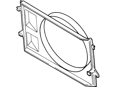 2002 Mercury Villager Fan Shroud - XF5Z-8146-AA