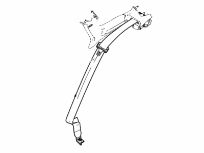2009 Mercury Sable Seat Belt - 8G1Z-54611B68-AB