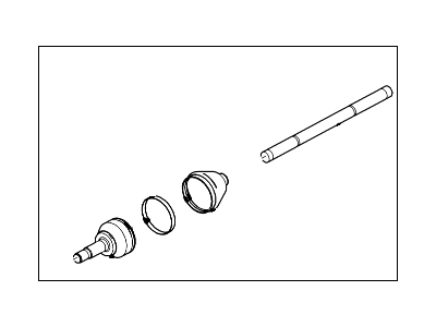 2003 Ford Focus Axle Shaft - YS4Z-3B436-DB