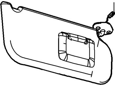 Ford 8C3Z-2504105-FB Sun Visor Assembly