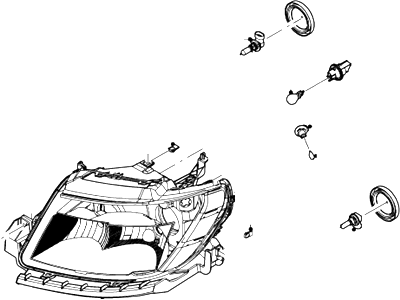 Ford 8G1Z-13008-F Headlamp Assembly