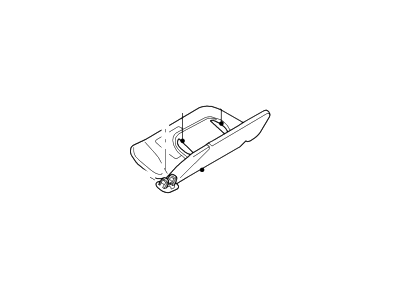 Ford 4C5Z-7804104-AAB Sun Visor Assembly