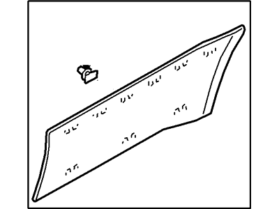 Ford YL8Z-78101A04-FAB Moulding - Door Outside