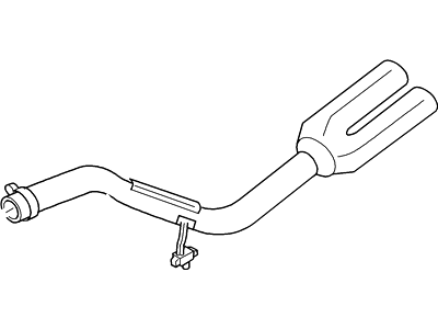 2003 Ford Explorer Exhaust Pipe - 2L2Z-5202-AB