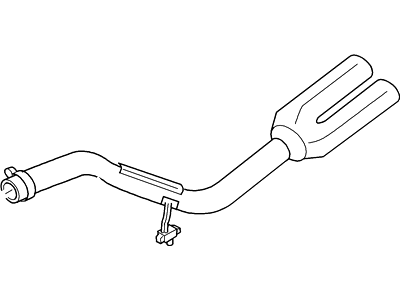 Ford 5L2Z-5202-AA Exhaust Pipe