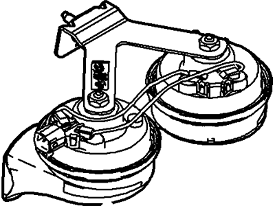 Ford 5F9Z-13832-AA Horn Assembly