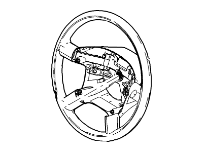 Mercury Mountaineer Steering Wheel - 6L2Z-3600-AB