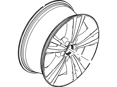 2012 Lincoln MKS Spare Wheel - BA5Z-1007-C