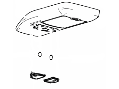 Ford 8L3Z-16519A70-BA Console Assembly - Overhead