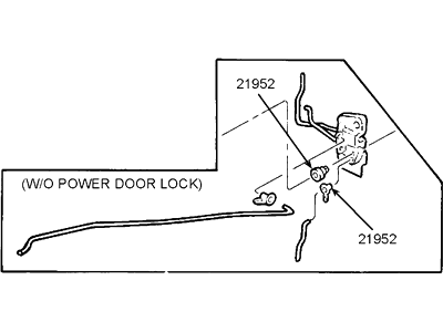 Mercury Tracer Door Latch Assembly - F8CZ-6321812-AA