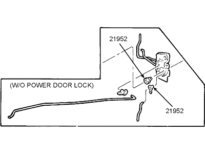 1998 Mercury Tracer Door Latch Assembly - F8CZ-6321812-AA