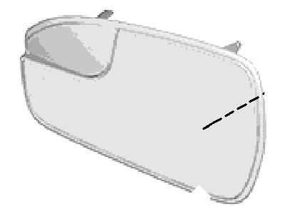 Ford DS7Z-17K707-F Glass Assembly - Rear View Outer Mirror