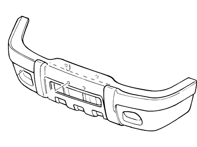 1999 Ford Explorer Bumper - XL2Z-17757-AA