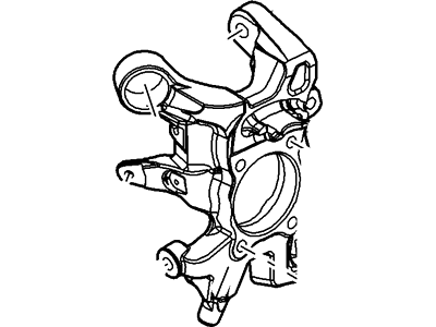 Ford 9L1Z-5A968-B Knuckle And Hub Assembly