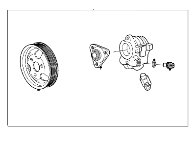 Ford Ranger Power Steering Pump - 9L5Z-3A674-BRM