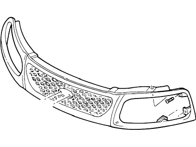 2002 Ford F-150 Grille - 3L3Z-8200-BACP
