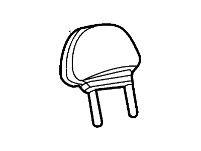 Ford 1F2Z-16611A08-AAE Head Rest Assembly