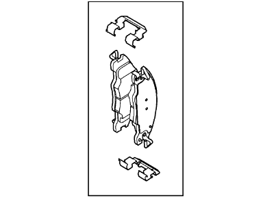 2008 Ford Focus Brake Pads - 8S4Z-2001-A