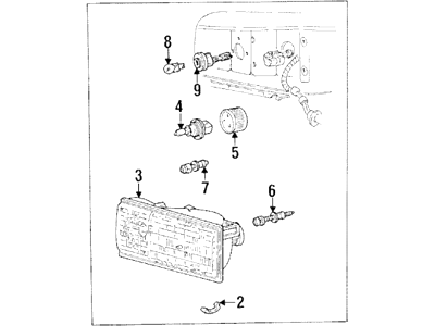 Ford F5VY-13008-B Headlamp Assembly