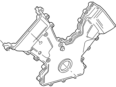 2000 Lincoln LS Timing Cover - XW4Z-6019-CA