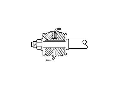 Ford F6DZ-5B547-A Bushing-Rear Susp Ten Strut Front