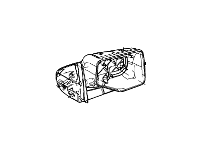 2006 Mercury Mountaineer Car Mirror - 6L2Z-17682-BAACP