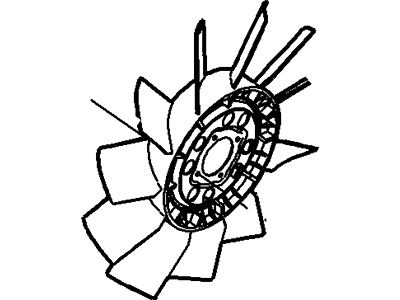 Mercury Mountaineer Cooling Fan Assembly - 4L2Z-8600-AA