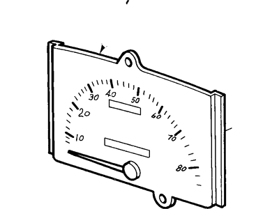 1993 Ford Tempo Speedometer - F23Z-17255-D