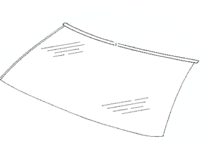 Mercury Cougar Windshield - F4SZ-6303100-B