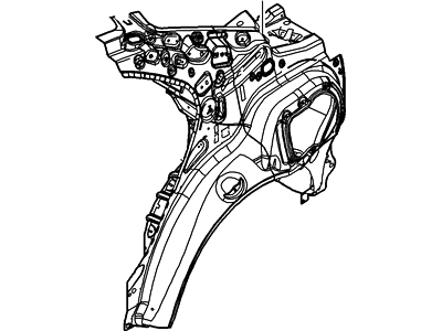 Ford 6E5Z-5427791-A Panel And Wheelhouse - Quarter - Inner