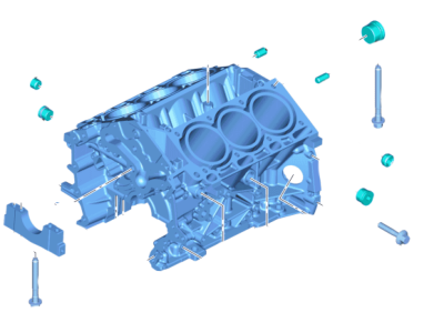 Ford BR3Z-6010-M Cylinder Block